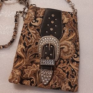 Rustic Couture Cloth Crossbody Bag